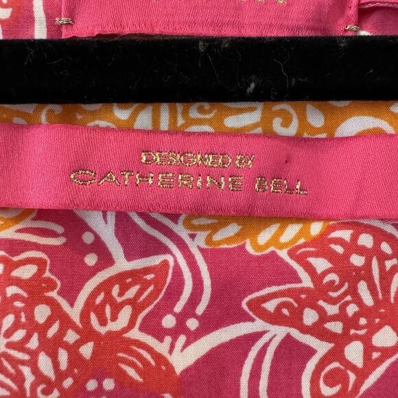 Lilly Pulitzer Jubilee Catherine Bell A-Line Dress Sz 6 Pink Lace Trim Tropical - Picture 9 of 15